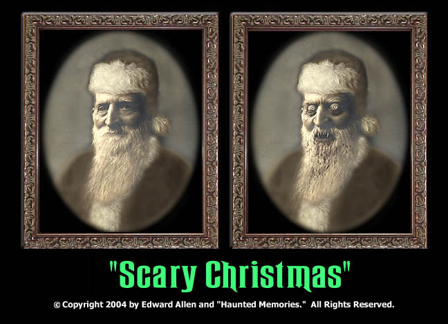 Scary Christmas Halloween Details about   Haunted memories 5x7 changing portrait Eddie Allen 